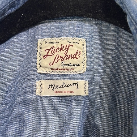 Lucky Brand Western Shirt size M - Picture 2 of 5